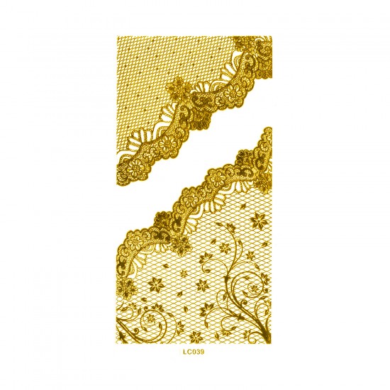 LC039G Lace Gold Sticker