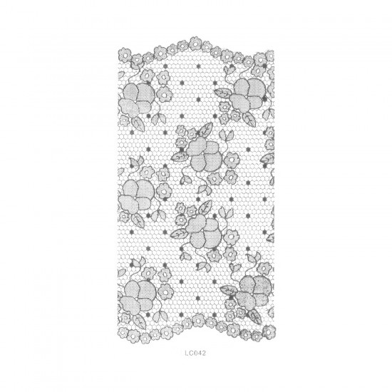 LC042S Lace Silver Sticker