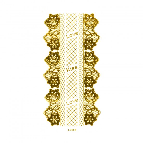 LC053G Lace Gold Sticker